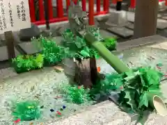 新田神社の手水