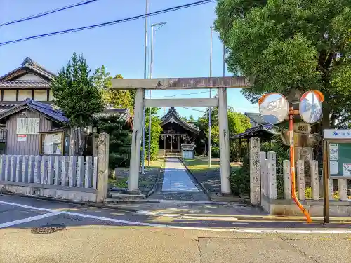 神明社（下小田井神明社）の鳥居