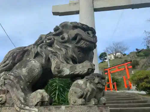 江名諏訪神社の狛犬