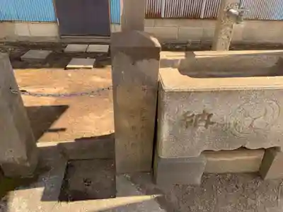 神社（名称不明）の手水舎