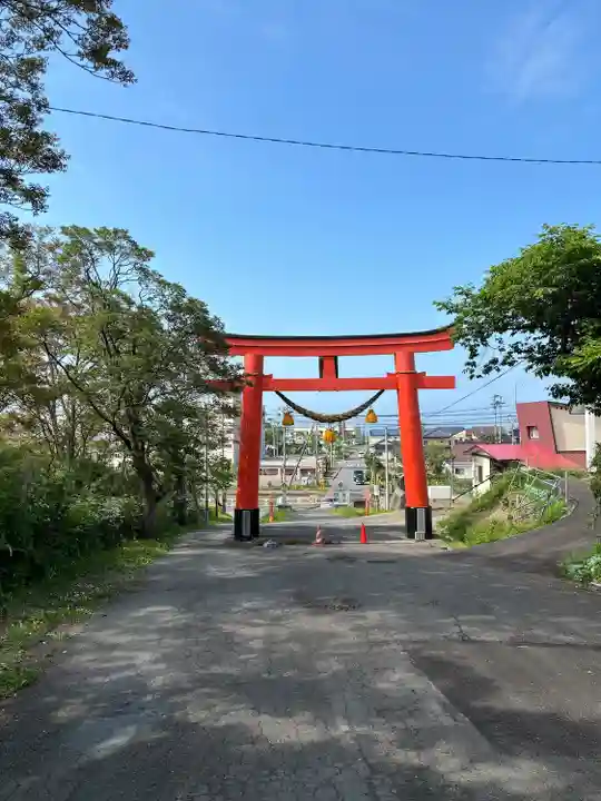虻田神社の鳥居