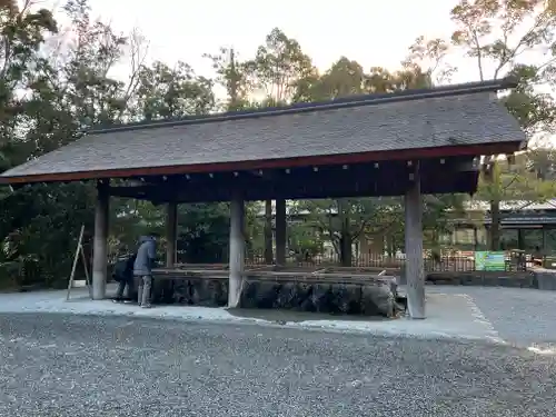 伊勢神宮外宮（豊受大神宮）の手水舎