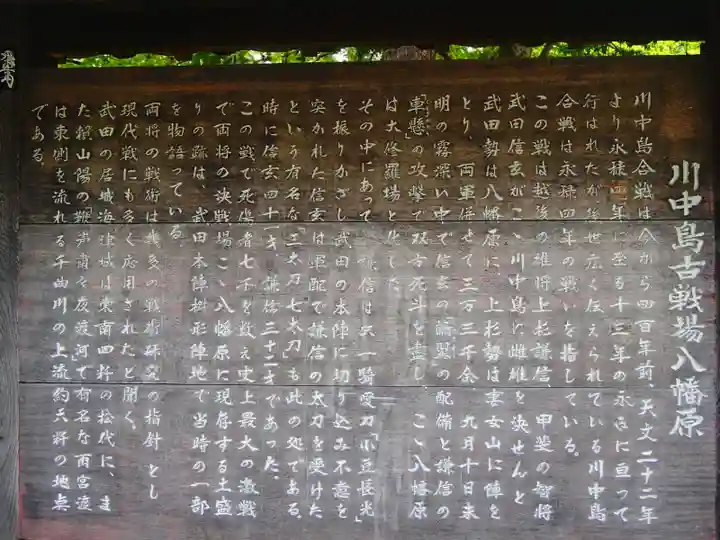 川中島古戦場八幡社の歴史