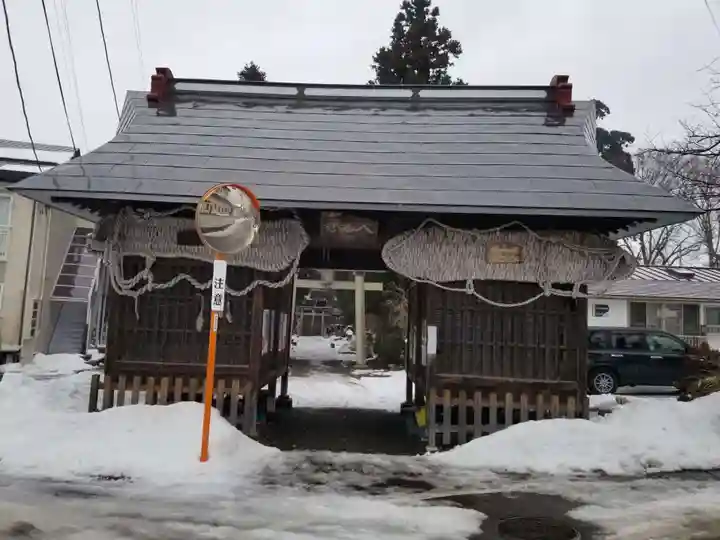 一箕山八幡神社の山門・神門