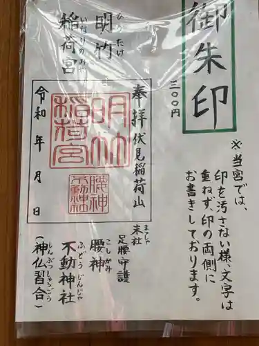 明竹稲荷宮　腰神不動神社(京都府)