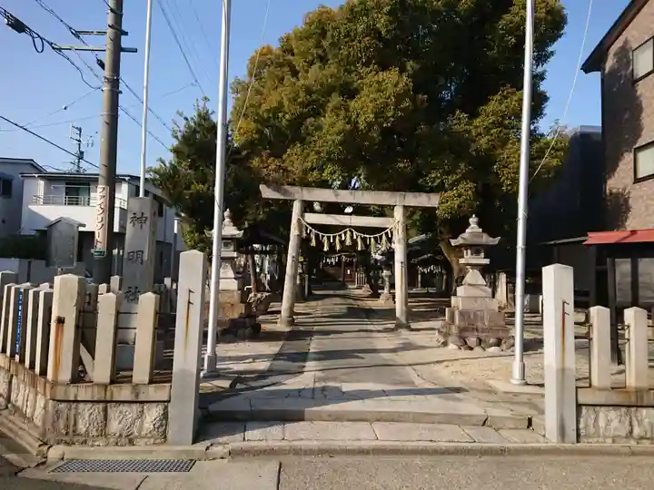 神明社(堀越神明社)の鳥居