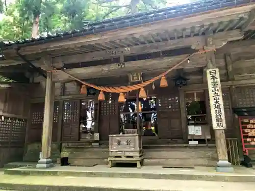 雄山神社中宮祈願殿の本殿・本堂