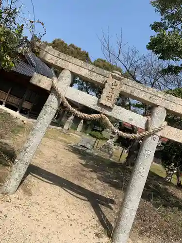 福江八幡宮の鳥居