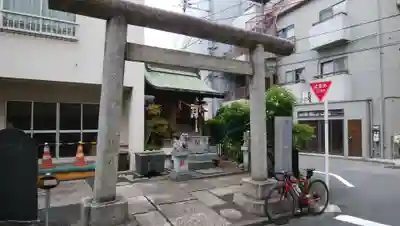 元赤城神社の鳥居