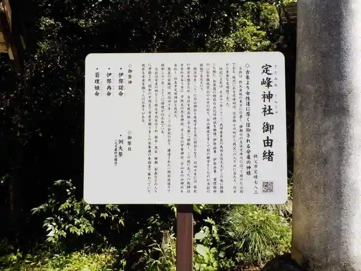 定峰神社の歴史