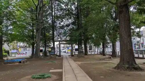 上連雀神明社の庭園