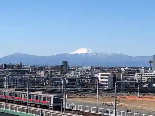 多摩川浅間神社の景色