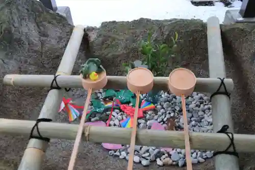 阿久津「田村神社」（郡山市阿久津町）旧社名：伊豆箱根三嶋三社の手水舎