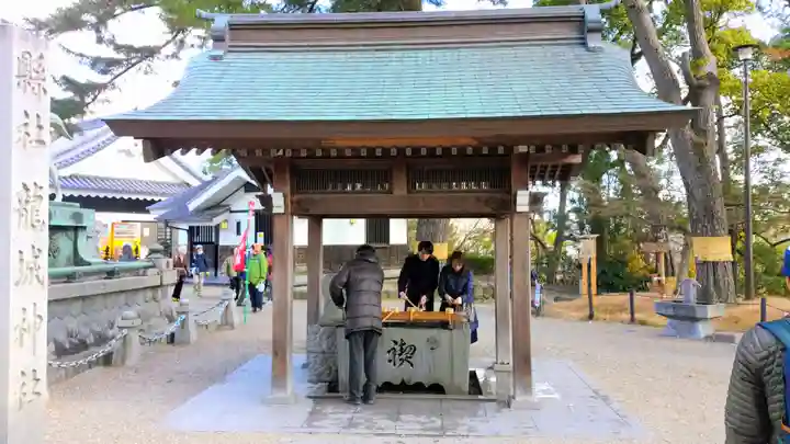 龍城神社の手水舎