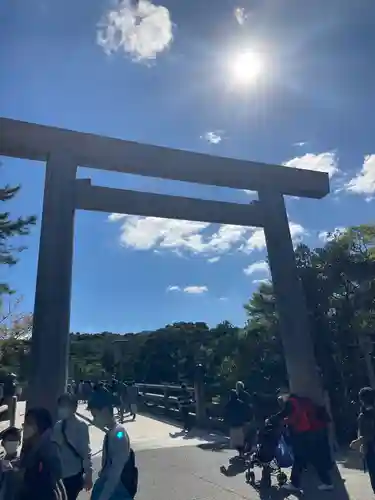 伊勢神宮内宮（皇大神宮）の鳥居