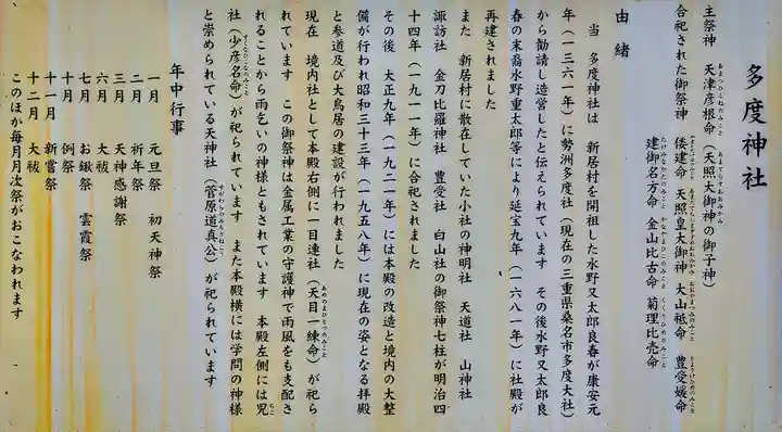 多度神社(夛度神社)の歴史