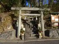 阿久津「田村神社」(郡山市阿久津町)旧社名:伊豆箱根三嶋三社の鳥居