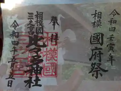 相模六社巡りの
三ノ宮。

