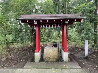 柞祖霊社の手水舎