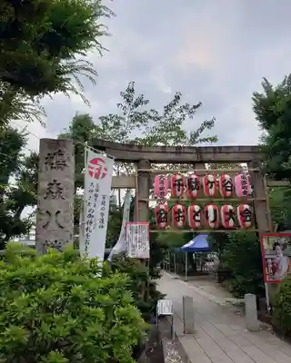 鳩森八幡神社の鳥居