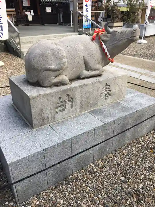 山田天満宮の狛犬