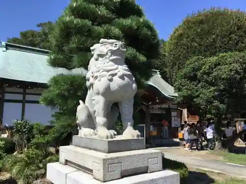 足利織姫神社の狛犬