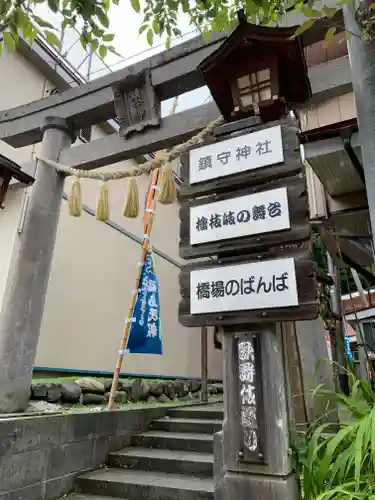 鎮守神社（橋場のばんば）の鳥居