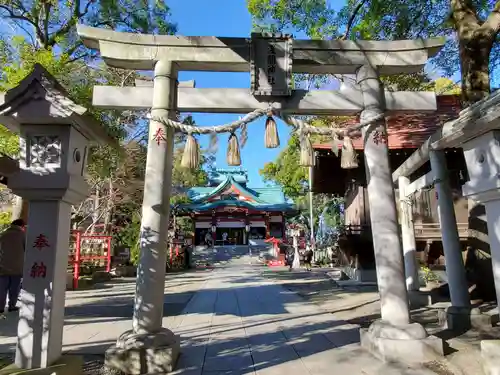 多摩川浅間神社の鳥居