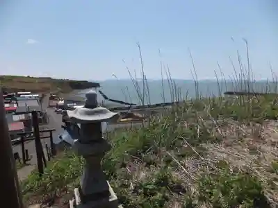厚田八幡神社の景色