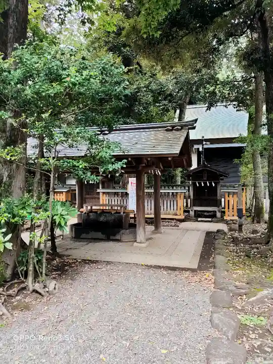 井草八幡宮の手水舎