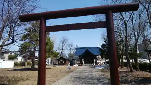 神居神社遥拝所の鳥居