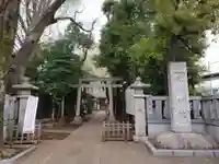 神明氷川神社の鳥居