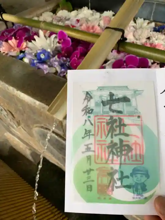 七社神社の{uncategorized: "未分類", other: "その他", undefined: "問題あり", building: "その他建物", grave: "お墓", sacred_gate: "鳥居", guardian: "狛犬", statue: "像", buddha: "仏像", history: "歴史", nature: "自然", garden: "庭園", animal: "動物", pagoda: "塔", temizu: "手水舎", mountain_gate: "山門・神門", sanctuary: "本殿・本堂", subordinate: "末社・摂社", art: "芸術", scenery: "景色", jizo: "地蔵", ema: "絵馬", goshuin: "御朱印", omikuji: "おみくじ", items: "授与品その他", amulet: "お守り", goshuincho: "御朱印帳", eats: "食事", festival: "お祭り", votive_dance: "神楽", shichigosan: "七五三参", wedding: "結婚式", experience: "体験その他", initially: "初詣", around: "周辺", anti_infection: "感染症対策"}