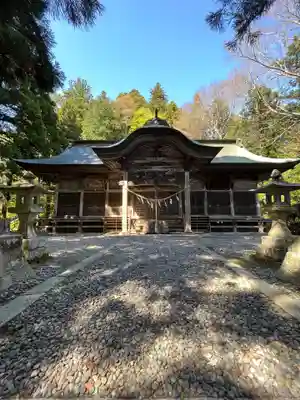 木幡山隠津島神社(二本松市)の本殿・本堂