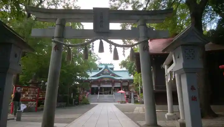 多摩川浅間神社の鳥居