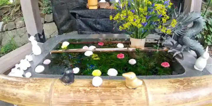 東海市熊野神社の手水舎