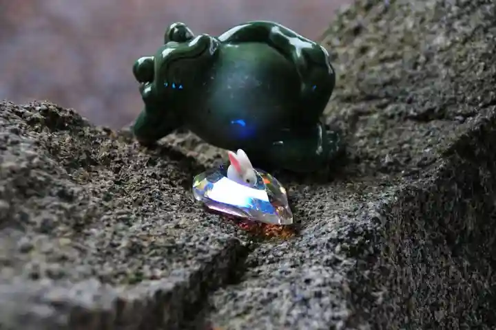 阿久津「田村神社」(郡山市阿久津町)旧社名:伊豆箱根三嶋三社の手水舎