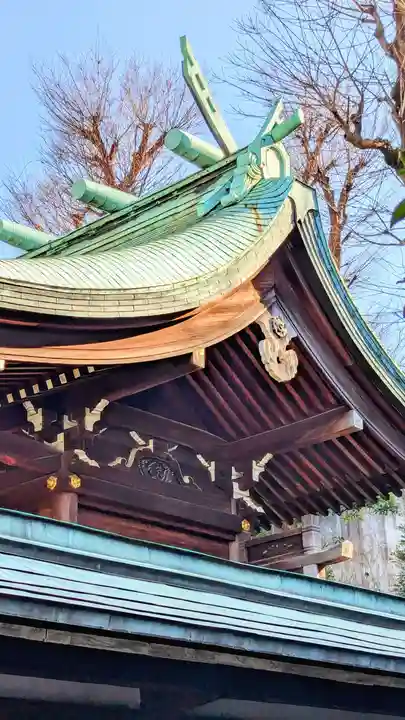 白金氷川神社の本殿・本堂