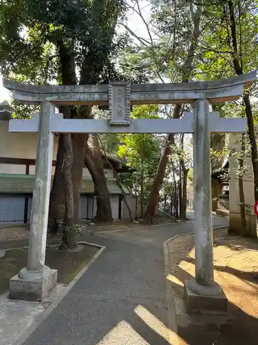 北澤八幡神社の鳥居