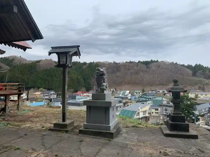 白符大神宮の狛犬