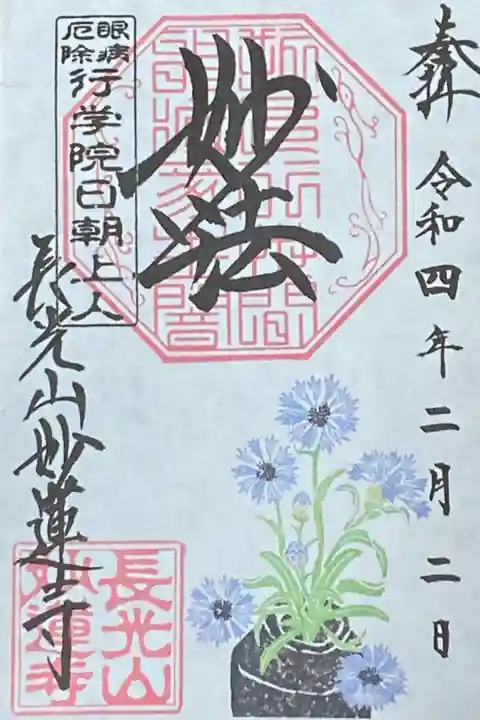2月御朱印
セントレーア(矢車草)