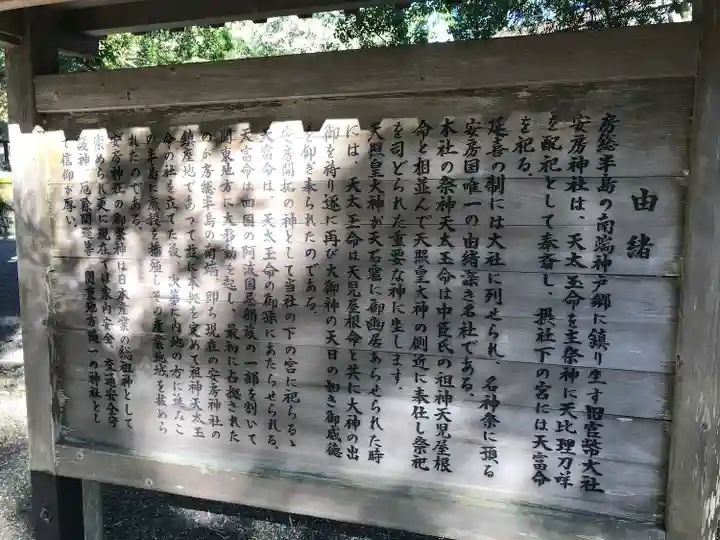 安房神社の歴史