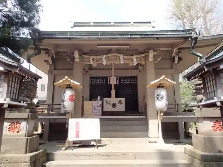 上目黒氷川神社の本殿・本堂