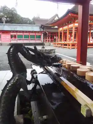 美濃國一宮　南宮大社の手水舎