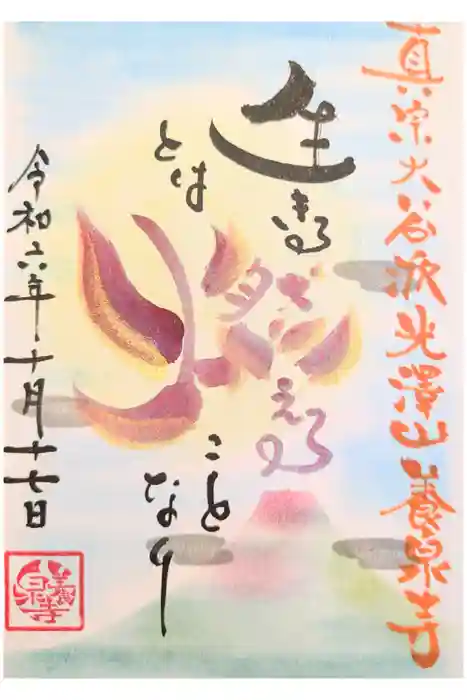 養泉寺の御朱印