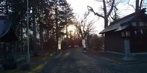 鷹栖神社の庭園