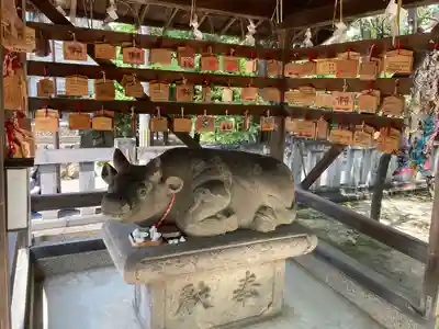 打出天神社の狛犬