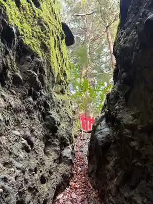 岩屋寺奥の院(白山権現)の景色