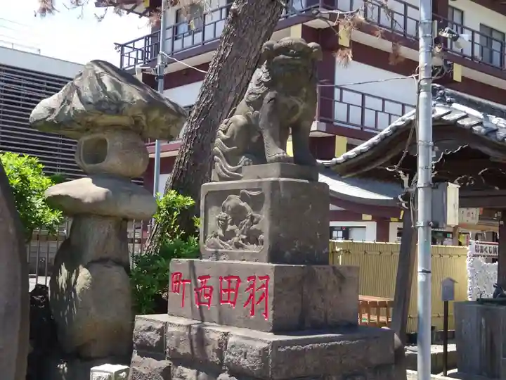 羽田神社の狛犬