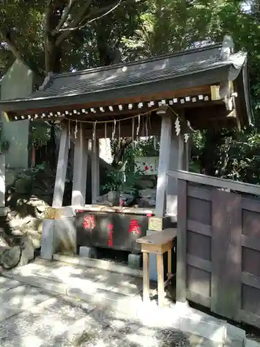 登渡神社の手水舎